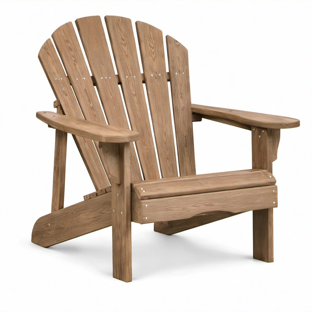 Adirondack Stuhl aus Eichenholz Naturfarbe