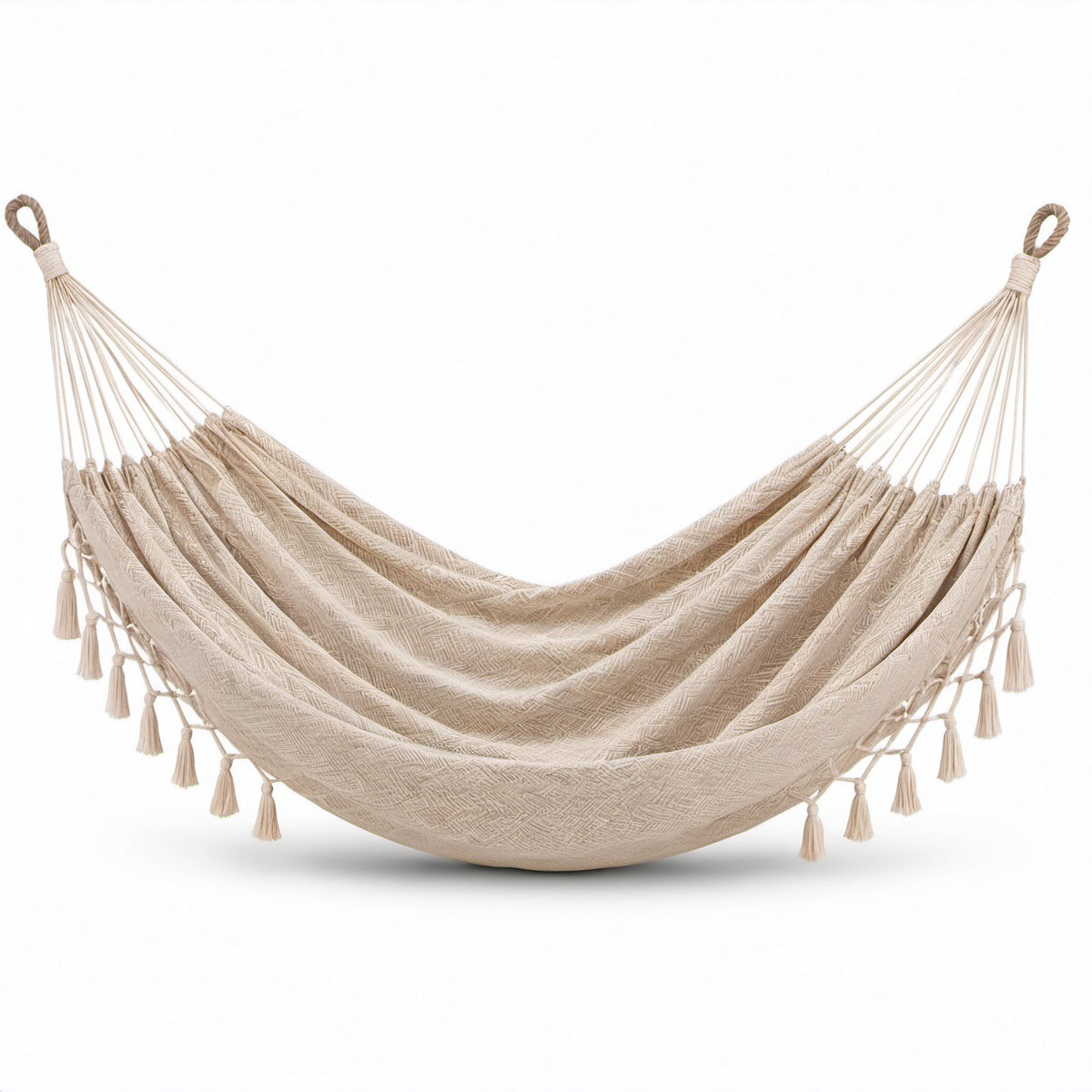Hängematte Baumwolle Beige 200x150 cm