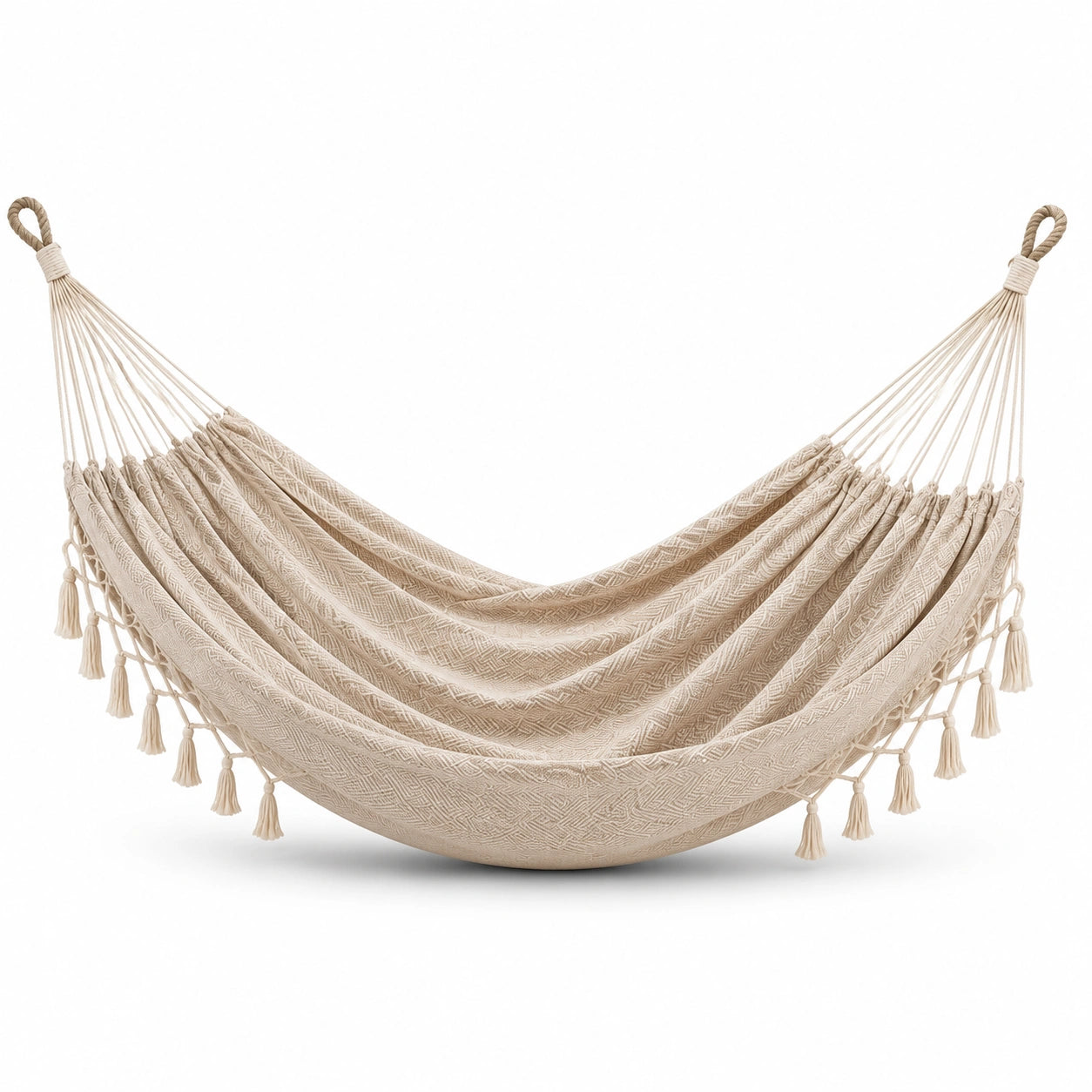 Hängematte Baumwolle Beige 200x150 cm