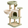 Katzenbaum mit Plüsch und Sisal, Beige/Grün